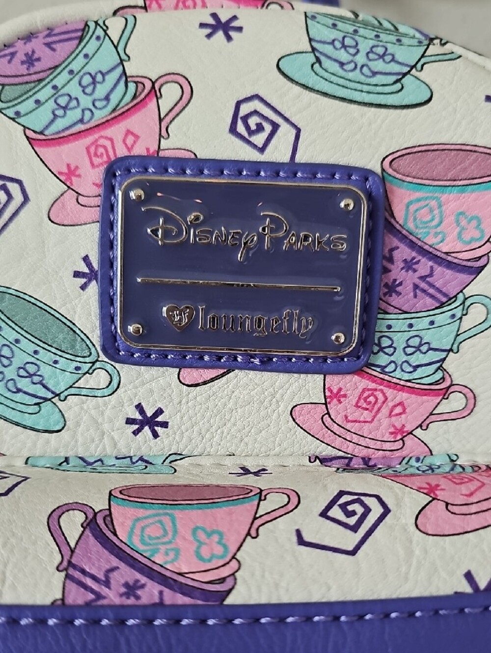 Disney Loungefly Mini Backpack Alice In Wonderland Mad Tea Party Rare - Picture 2 of 10
